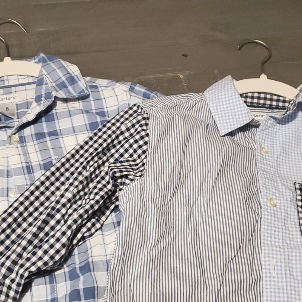 Two size 8 button down shirts